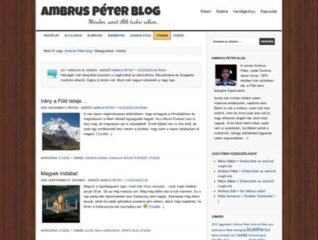 Ambrus Péter blog ~ Prémium WordPress honlap